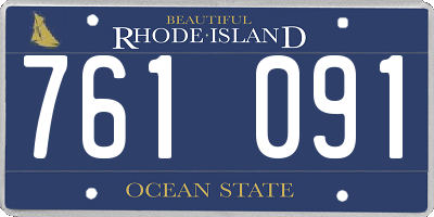RI license plate 761091
