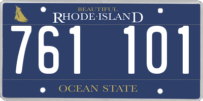 RI license plate 761101