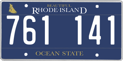 RI license plate 761141
