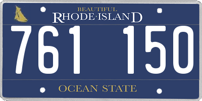 RI license plate 761150