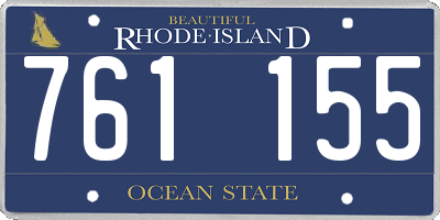 RI license plate 761155