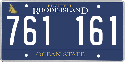 RI license plate 761161