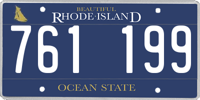 RI license plate 761199