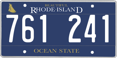 RI license plate 761241
