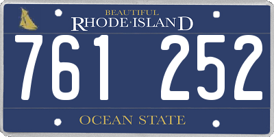 RI license plate 761252