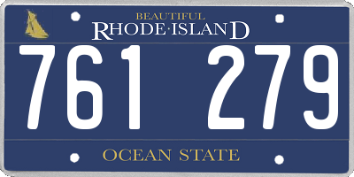 RI license plate 761279