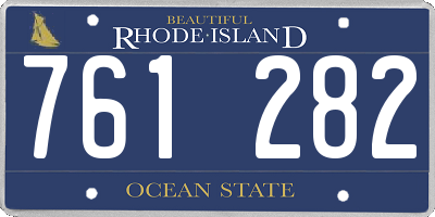 RI license plate 761282