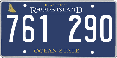 RI license plate 761290