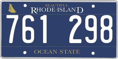RI license plate 761298