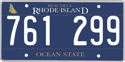RI license plate 761299