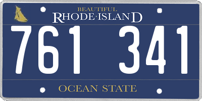 RI license plate 761341