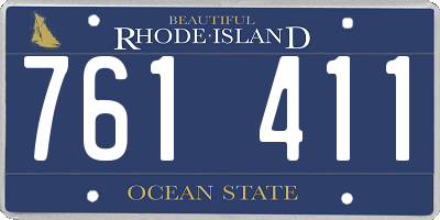 RI license plate 761411