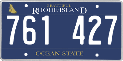 RI license plate 761427