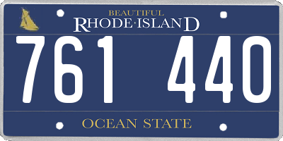 RI license plate 761440