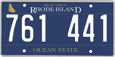 RI license plate 761441