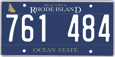 RI license plate 761484