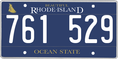 RI license plate 761529