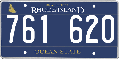 RI license plate 761620