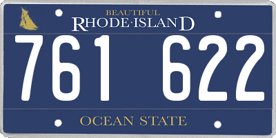 RI license plate 761622