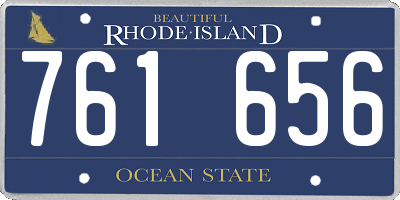 RI license plate 761656