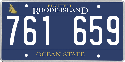 RI license plate 761659