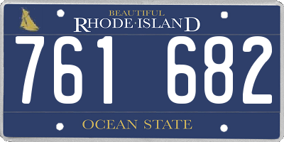RI license plate 761682
