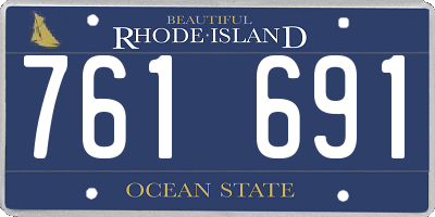 RI license plate 761691