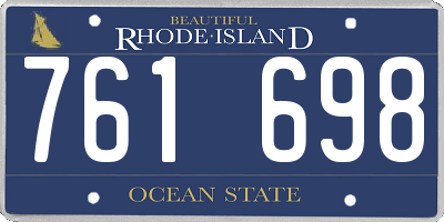 RI license plate 761698