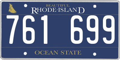 RI license plate 761699