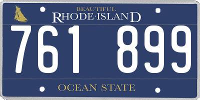 RI license plate 761899