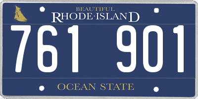 RI license plate 761901