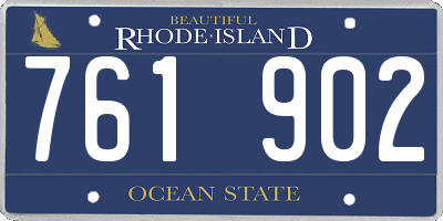 RI license plate 761902