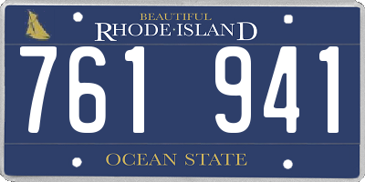 RI license plate 761941