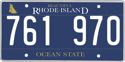 RI license plate 761970