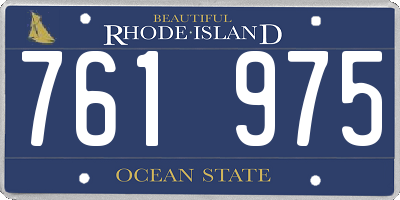 RI license plate 761975