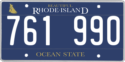 RI license plate 761990