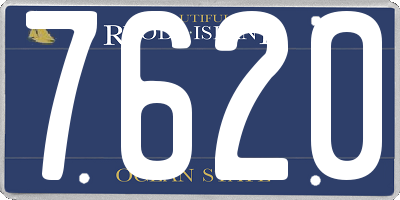 RI license plate 7620