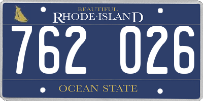 RI license plate 762026