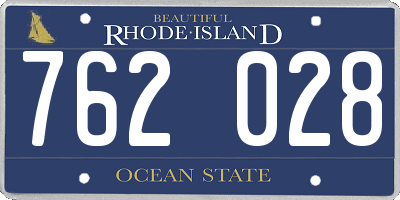 RI license plate 762028