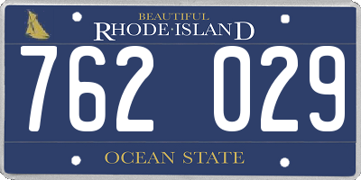 RI license plate 762029