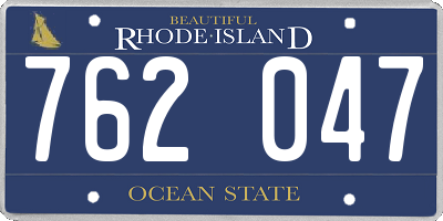 RI license plate 762047