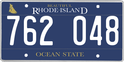 RI license plate 762048