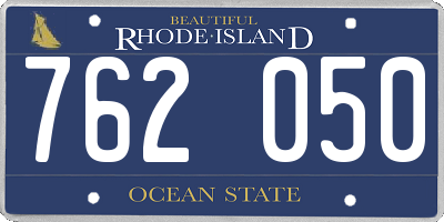 RI license plate 762050