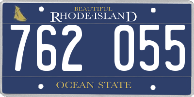 RI license plate 762055