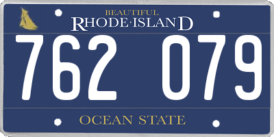 RI license plate 762079