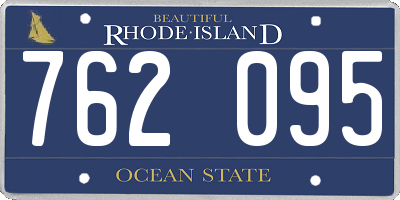 RI license plate 762095