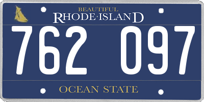 RI license plate 762097