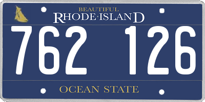 RI license plate 762126