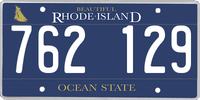 RI license plate 762129