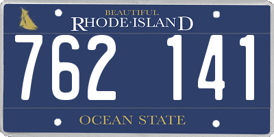 RI license plate 762141